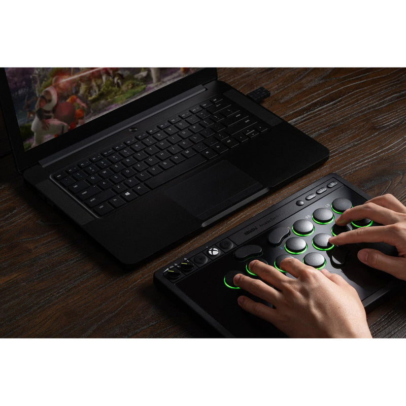 Load image into Gallery viewer, 8bitdo arcade controller for xbox (zwart, 2.4 ghz usb, xbox series x|s, xbox one, pc)
