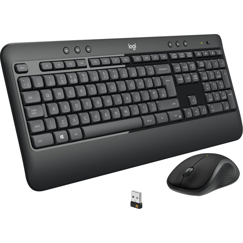 Load image into Gallery viewer, Logitech mk540 advanced draadloze desktopset (donkergrijs, eu lay-out (qwerty), 1000 dpi)
