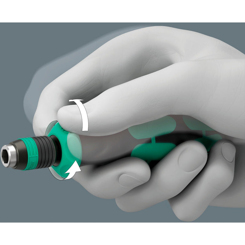 Load image into Gallery viewer, Wera kraftform kompakt 838 ra-r m imperial set 1 bitset (zwart groen, 15‑delig)
