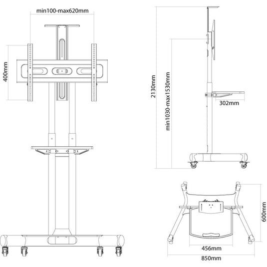 Neomounts nm-m1700black bevestiging (zwart)
