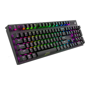 Sharkoon skiller sgk20 rgb mechanisch gaming toetsenbord (zwart, us lay-out (qwerty), huano brown, 100%, rgb)