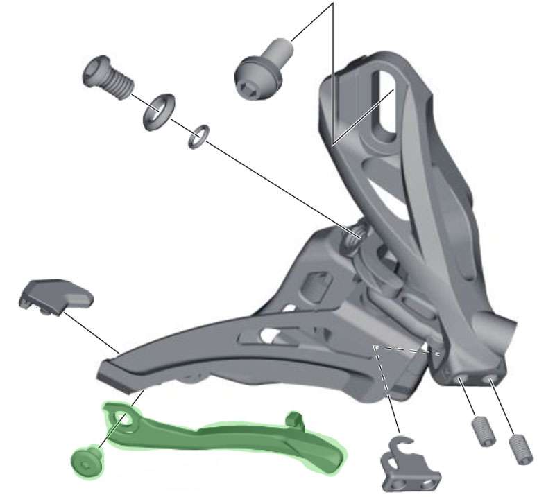 Load image into Gallery viewer, Shimano chain-catcher for fd-m9025 m8020 m8025
