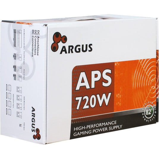 Inter-tech argus aps-720 720 watt voeding (zwart, 2x pcie)