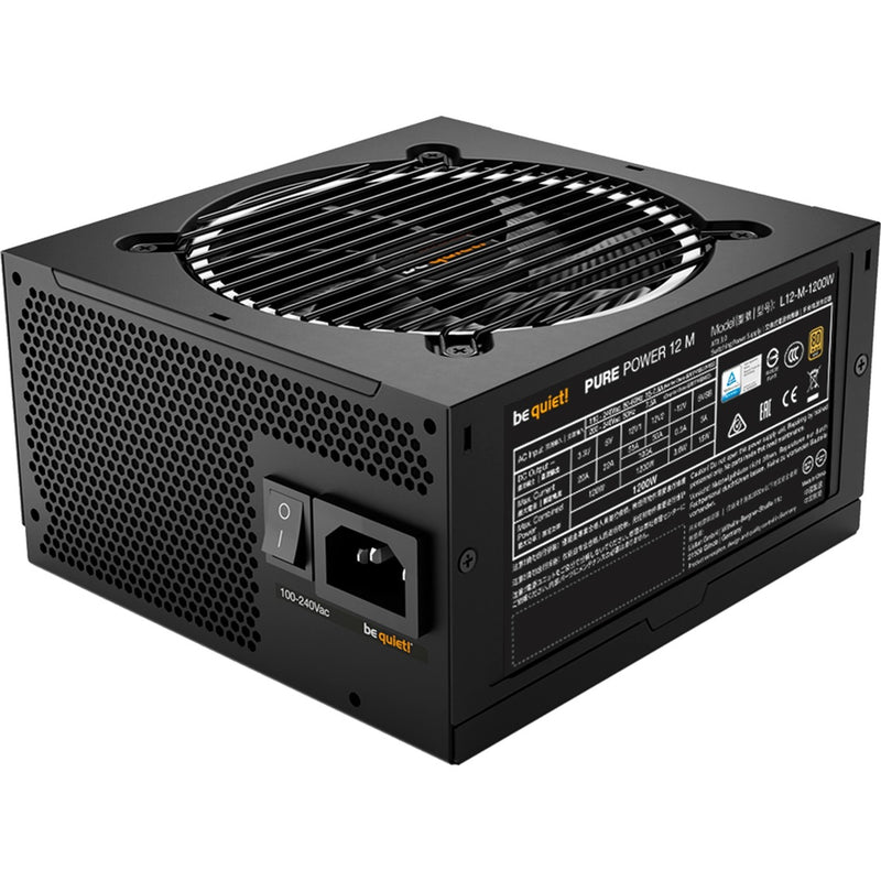 Load image into Gallery viewer, Be quiet! pure power 12m modulaire 1200 watt voeding (zwart, 1x 12v-2x6, 4x pcie)
