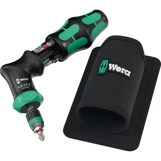 Wera kraftform kompakt pistol ra -r 1, 7‑delig bitset (zwart groen)