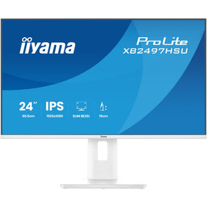 Iiyama prolite xb2497hsu-w1 23.8 monitor (wit (mat), 120 hz, hdmi, displayport, usb, audio)