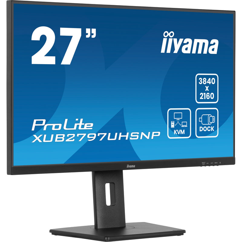 Load image into Gallery viewer, Iiyama prolite xub2797uhsnp-b1 27 4k uhd monitor (zwart, hdmi, displayport, 4x usb-a, usb-c, rj-45)
