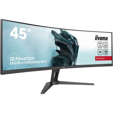 Iiyama g-master red eagle gcb4580dqsn-b1 45 curved ultrawide gaming monitor (zwart, 2x hdmi, displayport, 3x usb-a, usb-b, usb-c, rj-45, 165 hz)