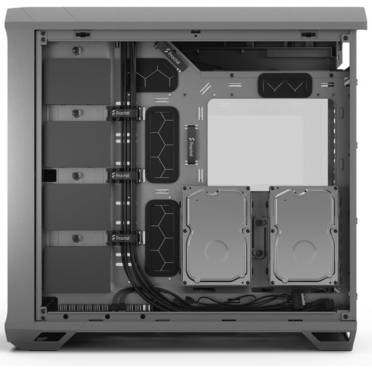 Fractal design torrent gray tg light tint midi tower behuizing (grijs | 2x usb-a | 1x usb-c | tempered glass)