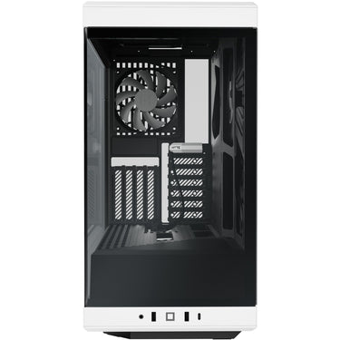 Hyte y40 midi tower behuizing (wit zwart | 2x usb-a | 1x usb-c | tempered glass)