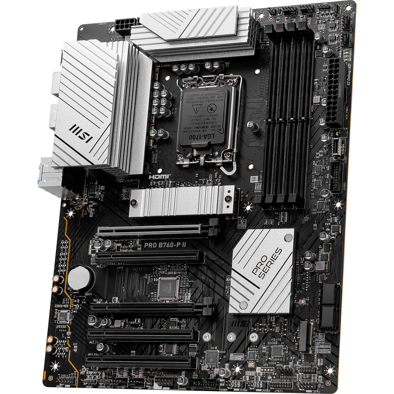 Load image into Gallery viewer, Msi pro b760-p ii socket 1700 moederbord (zwart, raid, 2,5gb-lan, sound, atx)
