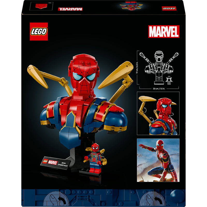Load image into Gallery viewer, Lego marvel - iron spider-man buste constructiespeelgoed (76326)
