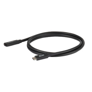 Club 3d usb-c 40 gbps verlengkabel (zwart, 1 meter, 8k 60hz, pd 240 watt)