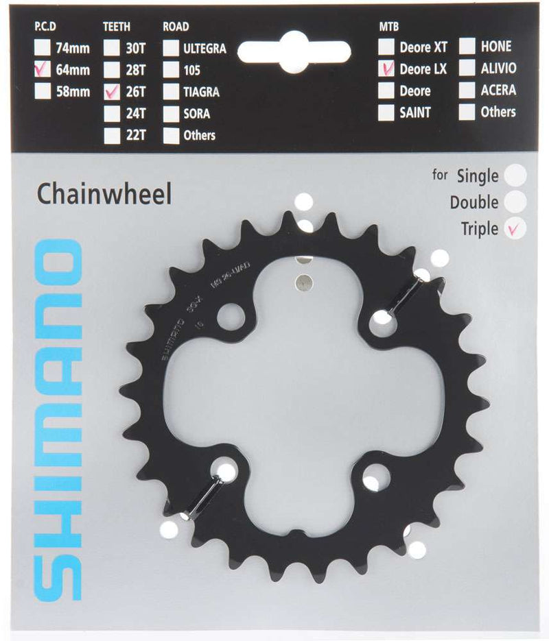 Load image into Gallery viewer, Shimano slx chainring for fc-m661 670 26t
