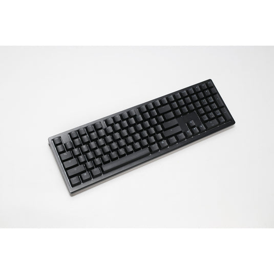 Ducky zero 6108 classic black rgb mechanisch gaming toetsenbord (zwart, us lay-out (qwerty), cherry mx2a red, 100%, rgb leds, double-shot pbt, hot swap, 2.4ghz | bluetooth | usb-c)