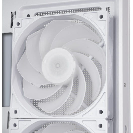Silverstone lucid 05 mini tower behuizing (wit | 2x usb-a | 1x usb-c | rgb | tempered glass)