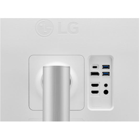 Lg ultrafine 27up850k-w 27 4k uhd monitor (zilver zwart, 2x hdmi, displayport, 2x usb-a, usb-c)