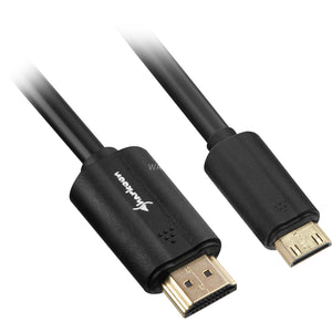 Sharkoon hdmi naar mini hdmi adapterkabel (zwart, 1 meter, 4k)