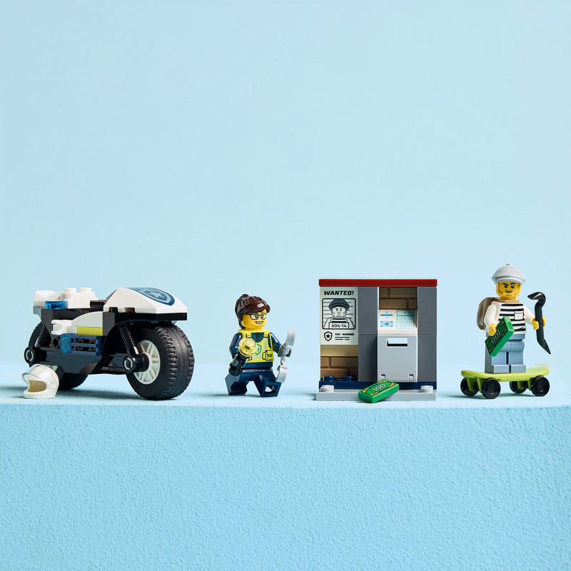 Load image into Gallery viewer, Lego city 60455 achtervolging op politiemotor
