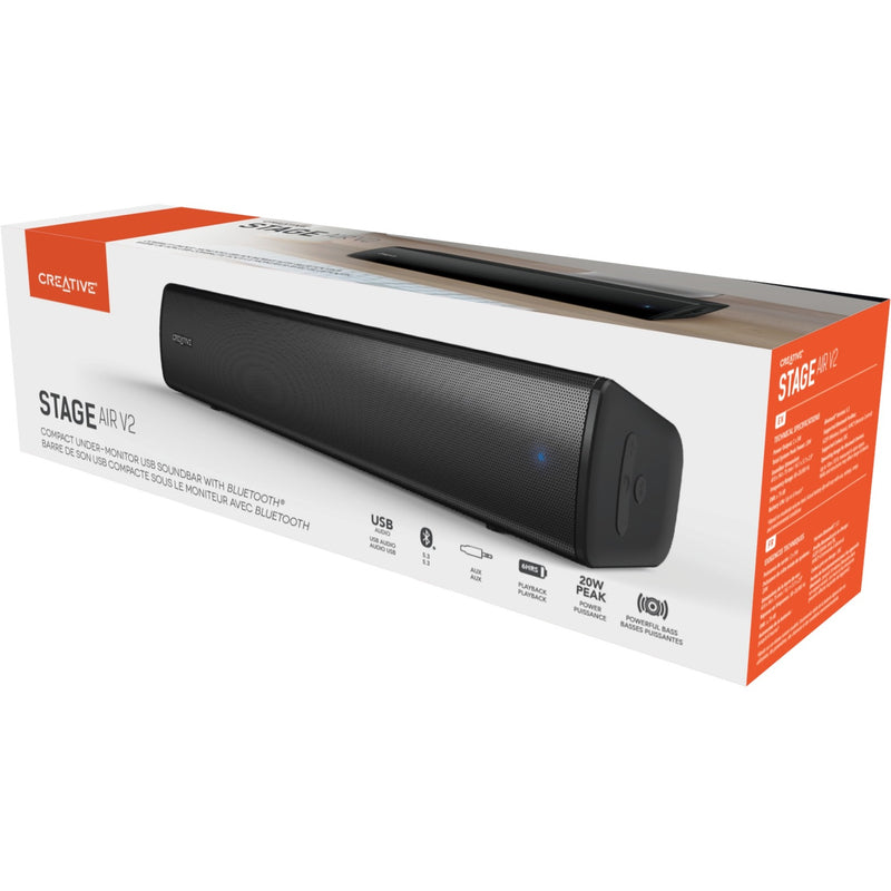 Load image into Gallery viewer, Creative stage air v2 soundbar (zwart, bluetooth)

