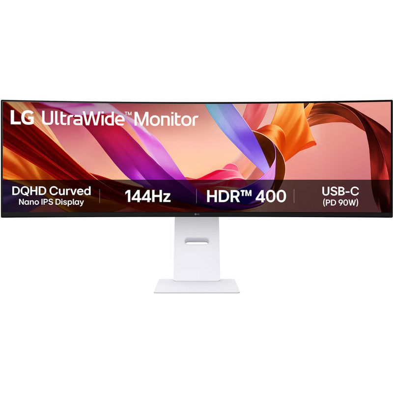 Load image into Gallery viewer, Lg ultrawide 49u950a-w 49 curved monitor (wit, hdmi, displayport, 2x usb-a, usb-c, 144 hz)
