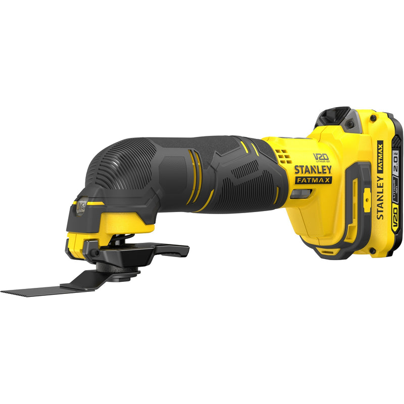 Load image into Gallery viewer, Stanley fatmax v20 18v multitool multifunctioneel gereedschap (geel zwart, koffer, 2 accu's (2.0ah) en oplader (2a) inbegrepen)
