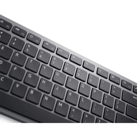 Dell premier multi-device draadloos toetsenbord en draadloze muis - km7321w desktopset (grijs, us lay-out (qwerty), 100%, bluetooth 5.0, dpi:1000 - 4000)