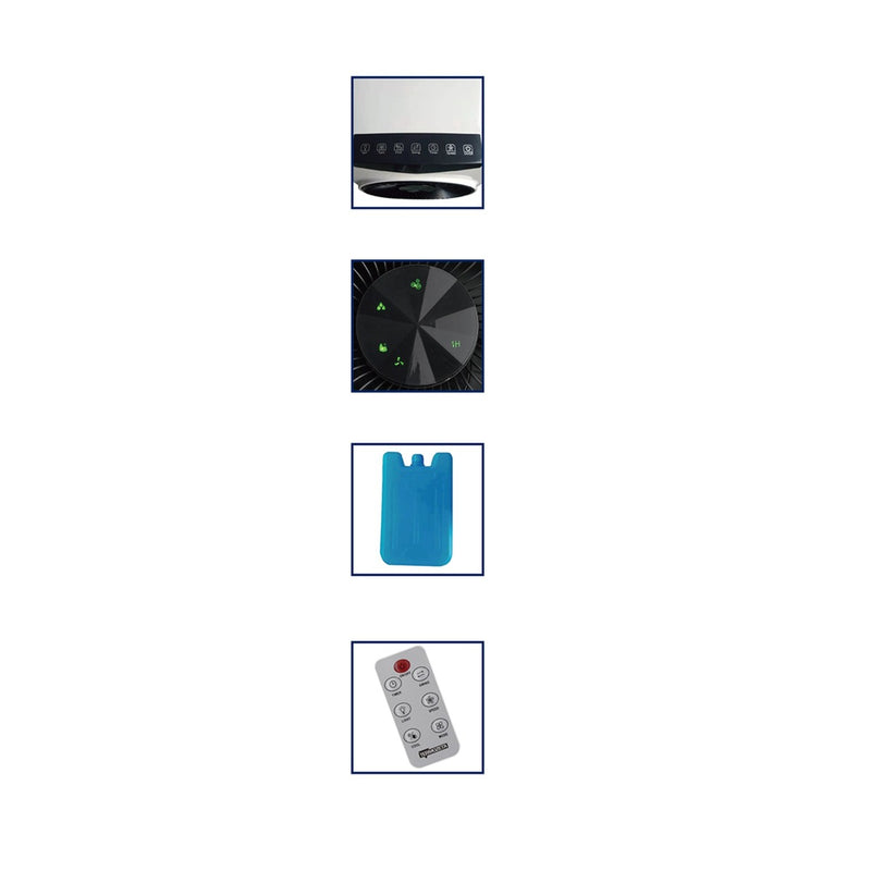 Load image into Gallery viewer, Termozeta airzeta ice turbo 110 luchtkoeler air cooler (wit zwart, tzaz110)
