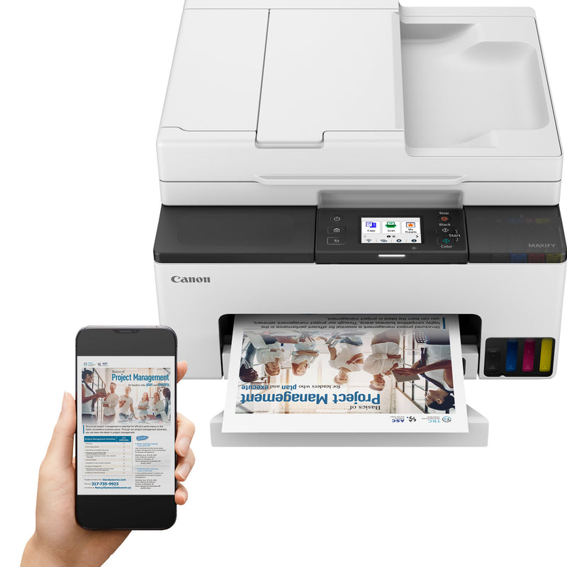 Load image into Gallery viewer, Canon maxify gx2051-kleureninkjetprinter met navulbare megatank all-in-one inkjetprinter met faxfunctie (wit, printen, kopiëren, scannen, faxen, wi-fi)
