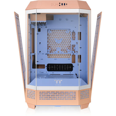 Thermaltake the tower 300 - peach fuzz mini tower behuizing (perzik | 3x usb-a | tempered glass)