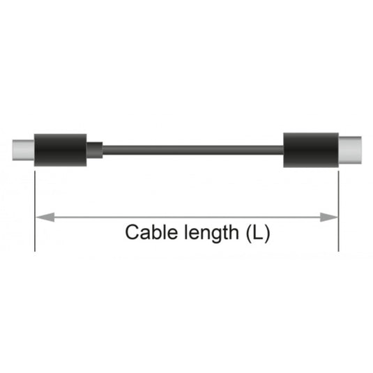 Delock mini displayport > displayport kabel (zwart, 1 meter, 8k 60 hz )