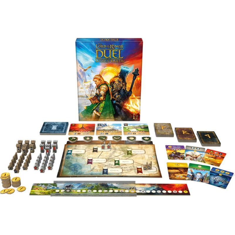Load image into Gallery viewer, Asmodee the lord of the rings - duel for middle earth - nederlandstalig kaartspel
