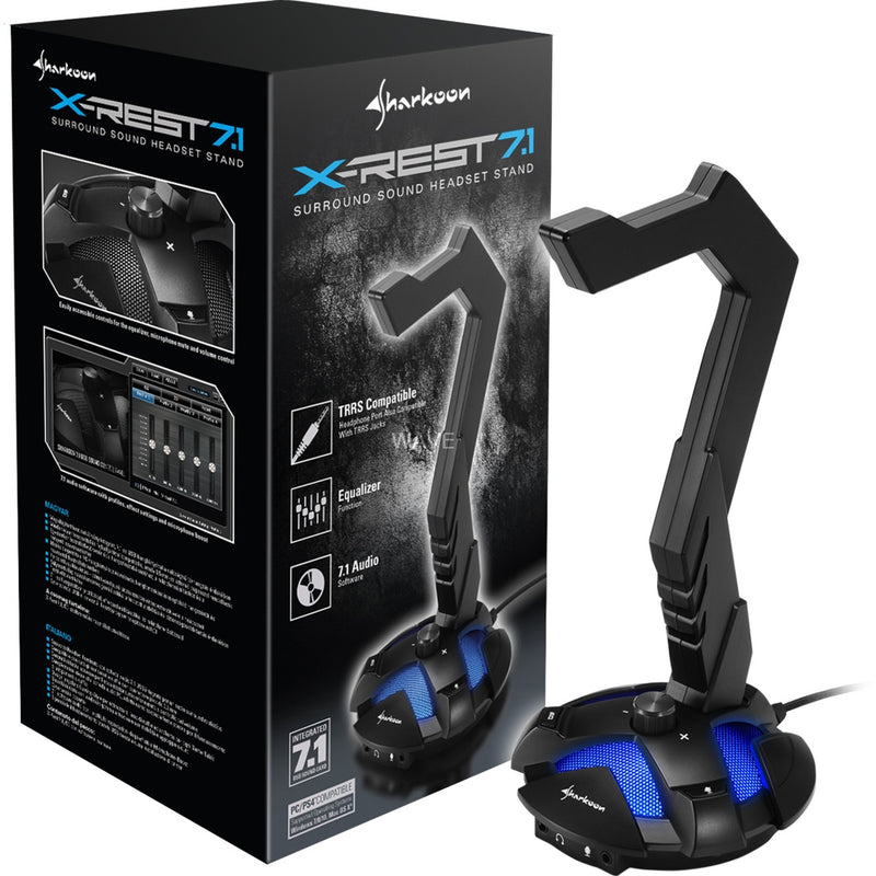 Load image into Gallery viewer, Sharkoon x-rest 7.1 houder (zwart)
