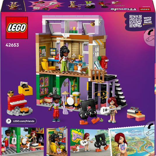 Lego friends muziekwinkel en appartement bouwpakket voor kinderen - 42653