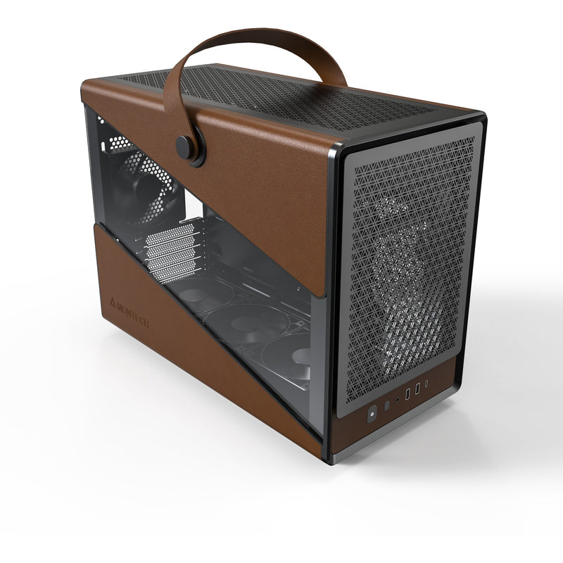 Load image into Gallery viewer, Montech heritage midi tower behuizing (zwart beige | 2x usb-a | 1x usb-c)
