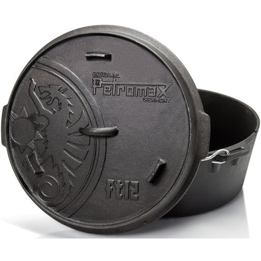 Petromax dutch oven ft12-t kookpan (zwart, 10,8 liter)