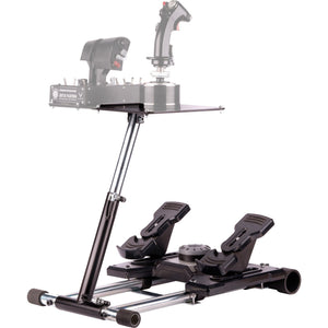 Wheel stand pro deluxe v2 thrustmaster hotas warth houder (zwart, voor thrustmaster hotas warthog, saitek x-55, x52, pro en x65)