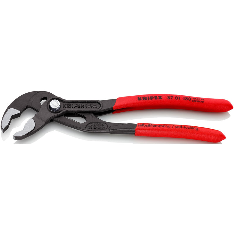 Load image into Gallery viewer, Knipex cobra waterpomptang 8701180 zweedse- waterpomp-tang (rood, 180 mm)
