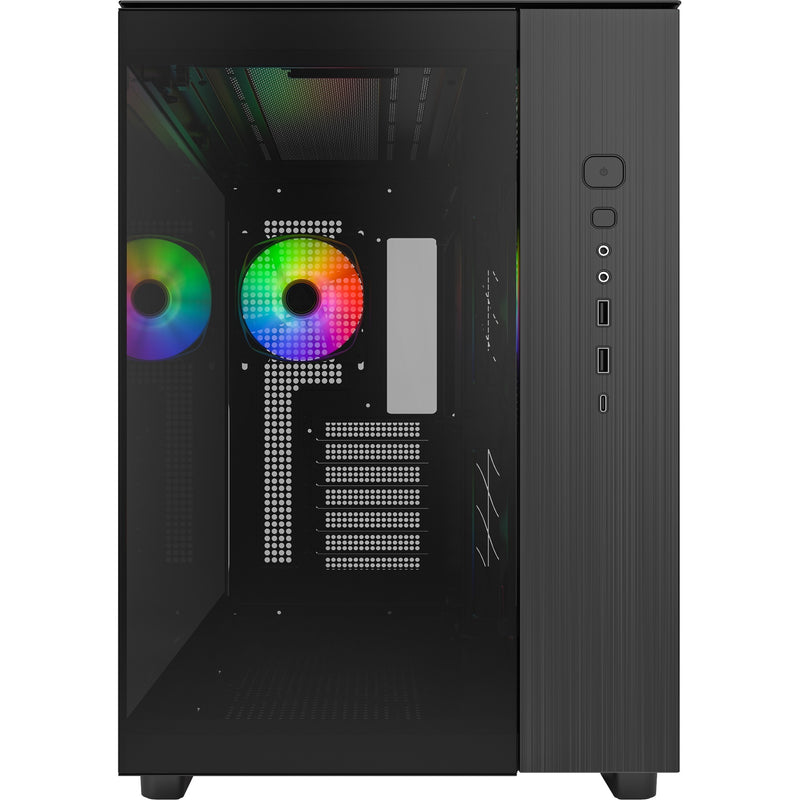 Load image into Gallery viewer, Montech king 65 pro midi tower behuizing (zwart | 2x usb-a | 1x usb-c | window)
