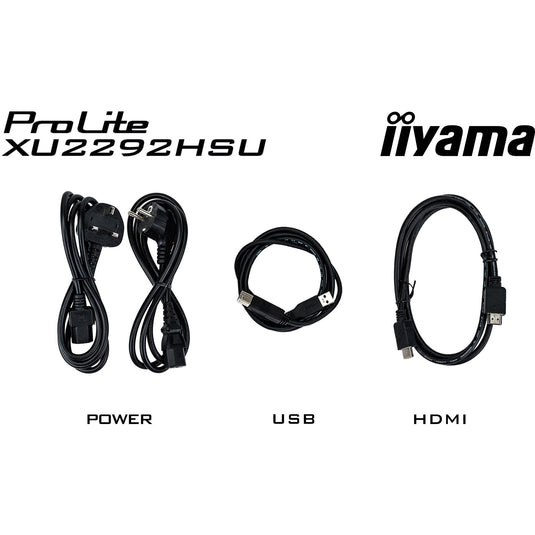 Iiyama prolite xu2292hsu-b6 21.5 monitor (zwart, hdmi, displayport, 4x usb-a)