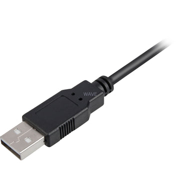 Sharkoon usb-a 2.0 > usb-b kabel (zwart, 5 meter)