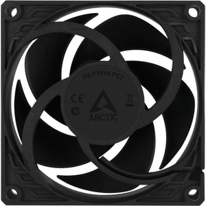 Arctic p8 pwm pst case fan (zwart, 80 x 80 x 25 mm)