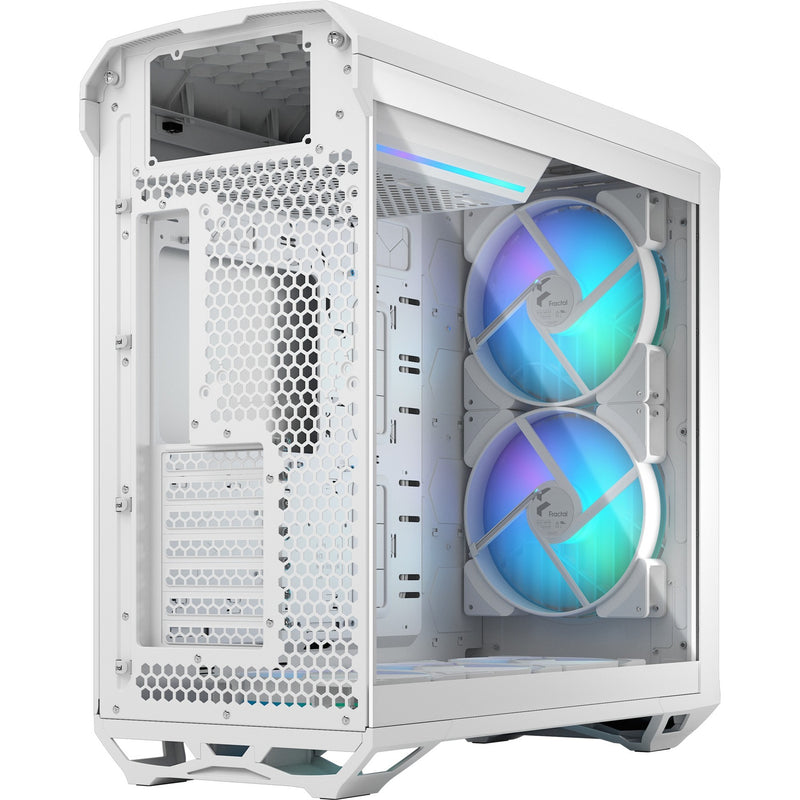 Load image into Gallery viewer, Fractal design torrent white rgb tg clear tint midi tower behuizing (wit | 2x usb-a | 1x usb-c | rgb | window)
