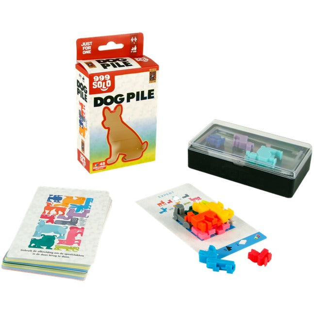 Load image into Gallery viewer, 999games 999 games dog pile denkspel (nederlands, 1 speler, vanaf 7 jaar, 48 opdrachten)
