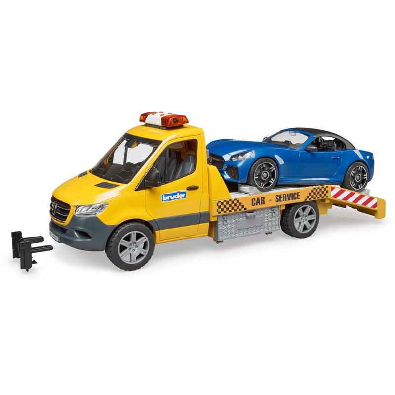 Load image into Gallery viewer, Bruder mercedes benz sprinter auto transport en roadster modelvoertuig (02675)
