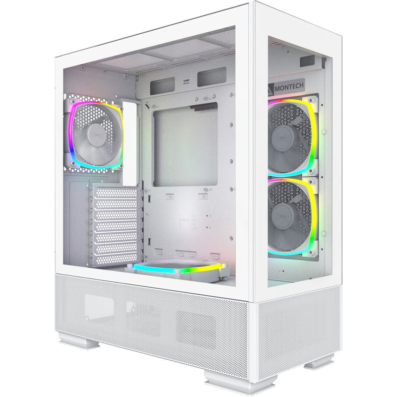 Load image into Gallery viewer, Montech sky two midi tower behuizing (wit | 2x usb-a | 1x usb-c | window)
