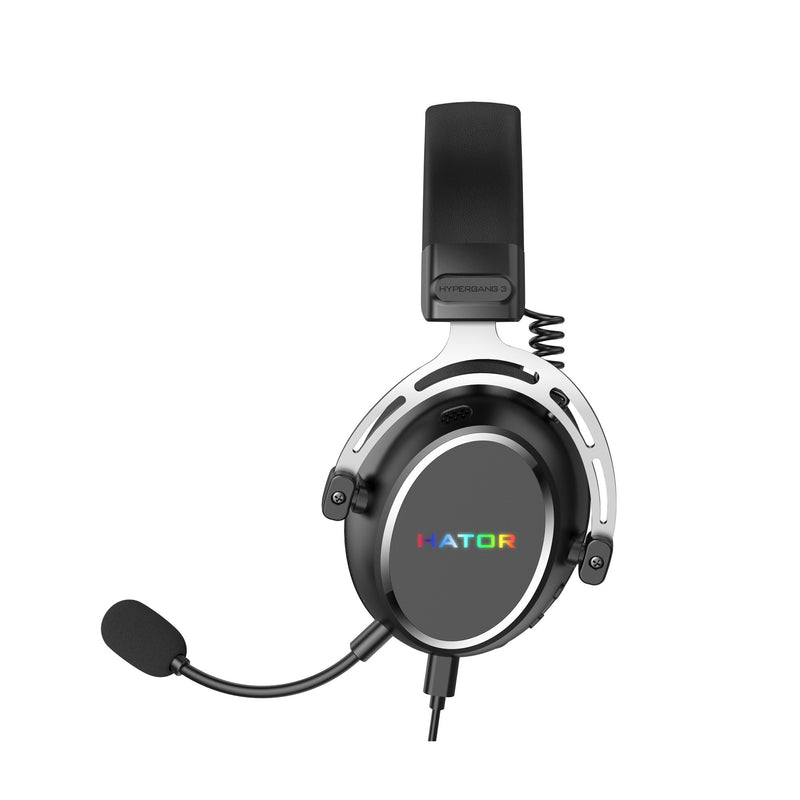 Load image into Gallery viewer, Hator hypergang 3 usb over-ear gaming headset (zwart, rgb, 7.1 virtual surround, usb bluetooth)
