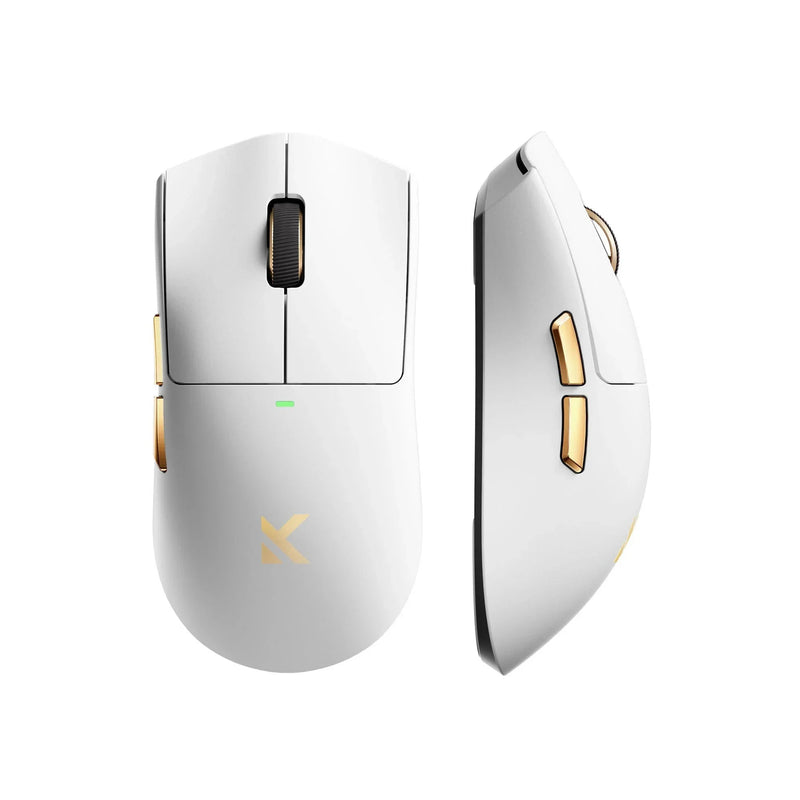 Afbeelding laden in galerijviewer, Mchose k7 ultra lightweight wireless gaming mouse (wit goud, rgb, usb 2.4 ghz, 42.000 dpi)
