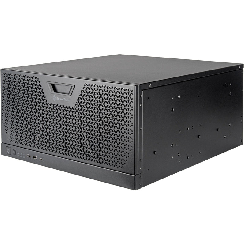 Load image into Gallery viewer, Silverstone rm51 rack behuizing (zwart | 5u | 2x usb-a | 1x usb-c)
