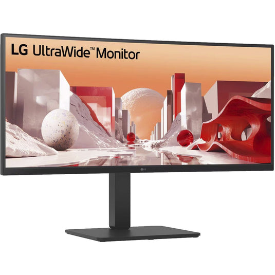 Lg 34ba75qe 34 curved ultrawide monitor (zwart, 1x displayport, 2x hdmi, 1x usb-c, 4x usb-a, 1x rj-45)
